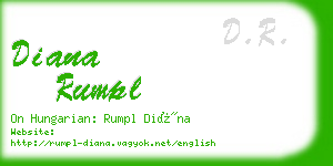 diana rumpl business card